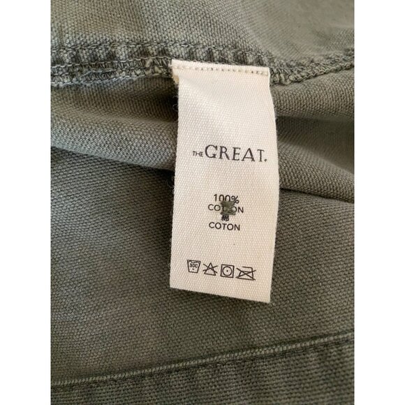 The Great Commodore Jacket Size 2 Army Green Checker Print NWT - Picture 6 of 10